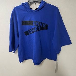 DKNY Sport Cropped Sweatshirt Sz XL
